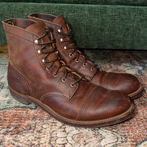 Red Wing Iron Ranger Boots Men’s Size 13 Brown Leather 8085